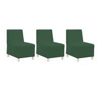 Vidaxl Sofa Chiar 3 Pcs Vert Jungle 55 X 74 X 82 Cm