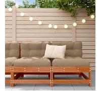 vidaXL Sofa de jardin milieu Pin massif Brun Ciré 124 x 62 x 70 5 cm 865496