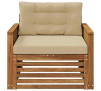 vidaXL Sofa de milieu extérieur Bois d'Acacia Massif Naturel