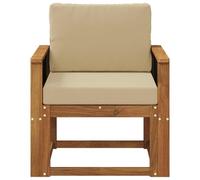 vidaXL Sofa de milieu extérieur Bois d'Acacia Massif Naturel