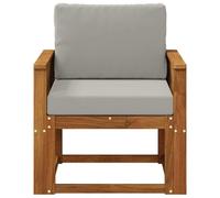 vidaXL Sofa de milieu extérieur Bois d'Acacia Massif Naturel