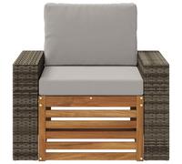 vidaXL Sofa de milieu extérieur Bois d'Acacia Massif Naturel