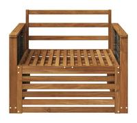 vidaXL Sofa de milieu extérieur Bois d'Acacia Massif Naturel