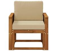 vidaXL Sofa de milieu extérieur Bois d'Acacia Massif Naturel