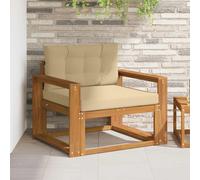 vidaXL Sofa de milieu extérieur Bois d'Acacia Massif Naturel