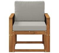 vidaXL Sofa de milieu extérieur Bois d'Acacia Massif Naturel