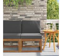 vidaXL Sofa de milieu extérieur Bois d'Acacia Massif Naturel