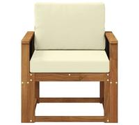 vidaXL Sofa de milieu extérieur Bois d'Acacia Massif Naturel