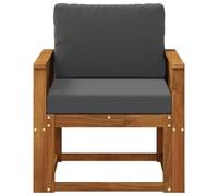 vidaXL Sofa de milieu extérieur Bois d'Acacia Massif Naturel
