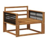 vidaXL Sofa de milieu extérieur Bois d'Acacia Massif Naturel