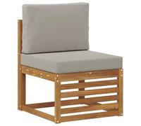 vidaXL Sofa de Milieu extérieur Bois d'Acacia Massif Naturel, Mobilier de Balcon, Style Moderne, conçu pour l'extérieur, résistant aux intempéries, Design modulable pour Un Chill élégant