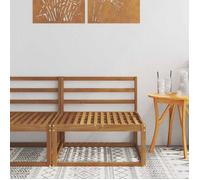 vidaXL Sofa de Milieu extérieur Bois d'Acacia Massif Naturel, Balcon, Mobiles de Jardin Modernes, Design extérieur modulable, Sectionnel Durable, Aménagement Flexible