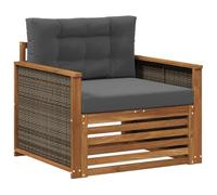 vidaXL Sofa de milieu extérieur Naturel