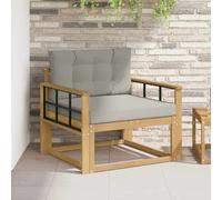 vidaXL Sofa de milieu extérieur Polyester Blanc