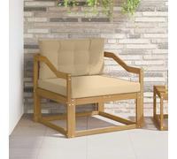 vidaXL Sofa de milieu extérieur Polyester Blanc