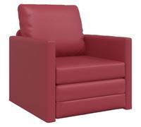 vidaXL Sofa-lit 2 en 1 Bourgogne 74x77x81 cm Faux Cuir