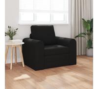 Vidaxl Sofa Lit 2-En-1 Noir 98x71x83 Cm Tissu Noir