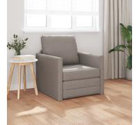 vidaXL Sofa Lit de Sol 2-en-1 Taupe 74x77x81 cm Tissu