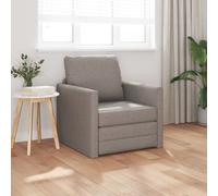vidaXL Sofa Lit de Sol 2-en-1 Taupe 74x77x81 cm Tissu