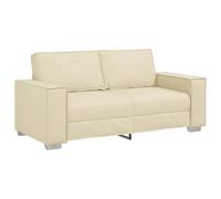 Canapé loveseat crème 140 cm en simili cuir
