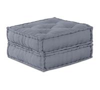 vidaXL Sofa modulable 2 Places Convertible en Tissu Gris