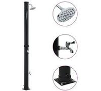 vidaXL Douche solaire Noir 220 cm 20 L