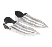 vidaXL Solerets d'Armure de Chevalier Médiéval pour GN Chaussures Reconstitution Historique Représentation de Costumes Sangle en Cuir Réglable 43x11x9 cm