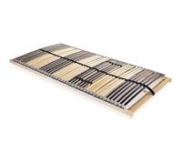 vidaXL Sommier à lattes avec 42 lattes 7 zones 140 x 200 cm