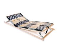 Vidaxl Sommier À Lattes Avec 42 Lattes 7 Zones 80 X 200 Cm