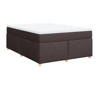 Sommier à Lattes de Lit avec Matelas Rembourré Adulte Chambre Tissu vidaXL