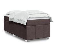 Vidaxl Sommier À Lattes De Lit Avec Matelas Marron Foncé 80x200 Cm Marron