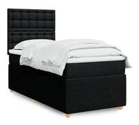 Sommier à Lattes de Lit avec Matelas Rembourré Adulte Chambre Tissu vidaXL