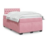 Sommier à Lattes de Lit et Matelas Rembourré Adulte Chambre Velours vidaXL