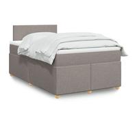 vidaXL Boxspring met matras stof taupe 120x200 cm3288944 Taupe G
