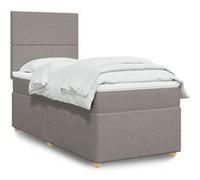 Sommier à Lattes de Lit avec Matelas Rembourré Adulte Chambre Tissu vidaXL
