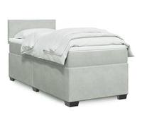 Sommier à Lattes de Lit et Matelas Rembourré Adulte Chambre Velours vidaXL