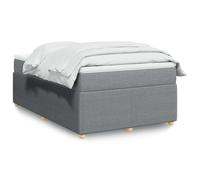 vidaXL Sommier à lattes avec matelas rembourré pour adulte, en tissu