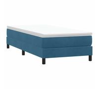 vidaXL Sommier à lattes de lit sans matelas bleu foncé 100x210 cm