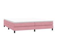 vidaXL Sommier à Lattes de lit sans Matelas Rose 200x220 cm Velours, lit, sommier, lit en Velours, Meuble de Chambre à Coucher, lit Double