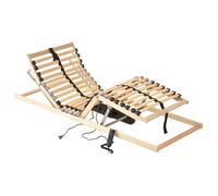 vidaXL Sommier à lattes électrique 28 lattes 7 zones 100x200 cm sans matelas