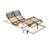vidaXL Sommier à Lattes Electrique avec 42 Lattes 7 Zones Base de Lit Cadre de Lit à Lattes Chambre à Coucher Maison Intérieur 80x200 cm