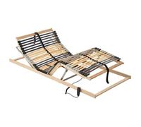 vidaXL Sommier à Lattes Electrique avec 42 Lattes 7 Zones Base de Lit Cadre de Lit à Lattes Chambre à Coucher Maison 321828