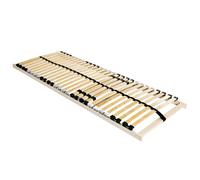 vidaXL Sommier à Lattes Marron 140 x 190 cm Bois de hêtre Massif, Base de lit rectangulaire, mobilier Moderne, Confort Optimal, Surface Durable, Essentiel pour Bien Dormir