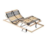 vidaXL Sommier à Lattes Marron 80 x 190 cm Bois de hêtre Massif