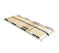 vidaXL Sommier à Lattes Marron 80 x 190 cm Bois de hêtre Massif, Cadre de lit Moderne, Design rectangulaire, Base à Lattes Robuste, Soutien Ergonomique, Support Solide pour Matelas