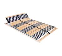 vidaXL Sommier à lattes 246471 sans matelas – 42 lattes 7 zones, 120 x 200 cm