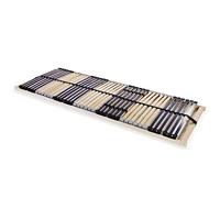 vidaXL Sommier à lattes 42 lattes 7 zones 90 x 200 cm Lit simple adultes