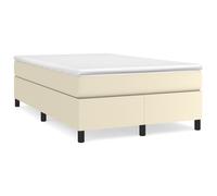 Vidaxl Sommier À Ressorts De Lit Crème 120x200 Cm Similicuir
