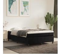 vidaXL Sommier à ressorts de lit Noir 140x190 cm Velours3121116
