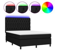 vidaXL Sommier à Lattes de Lit avec Matelas et LED, Lit Rembourré, Lit Double, Lit Adulte de Chambre à Coucher Intérieur, Moderne, Noir 140x190 cm Tissu Noir https://www.fnac.com/mp48366156/vidaXL-Sommier-tapissier-avec-matelas-et-LED-Noir-140x190-cm-Tissu/w-4?oref=0e019af2-8a29-3c77-9e97-2235ae631774